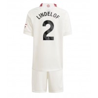 Manchester United Victor Lindelof #2 Tretí Detský futbalový dres 2023-24 Krátky Rukáv (+ trenírky)